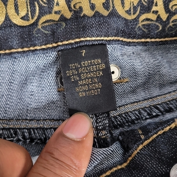 Rocawear High Rise Jeans Women's Size 7 Junior Black - Picture 4 of 16